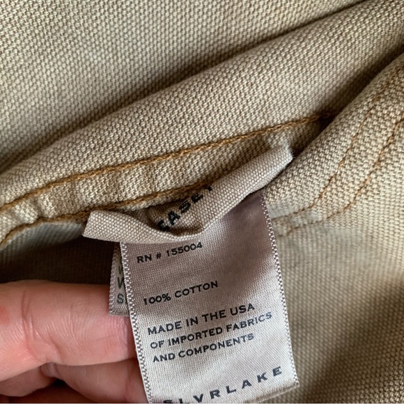 Slvrlake Casey Worker Chore Corduroy Collar Jacket Sierra Madre Tan Beige - Picture 6 of 8